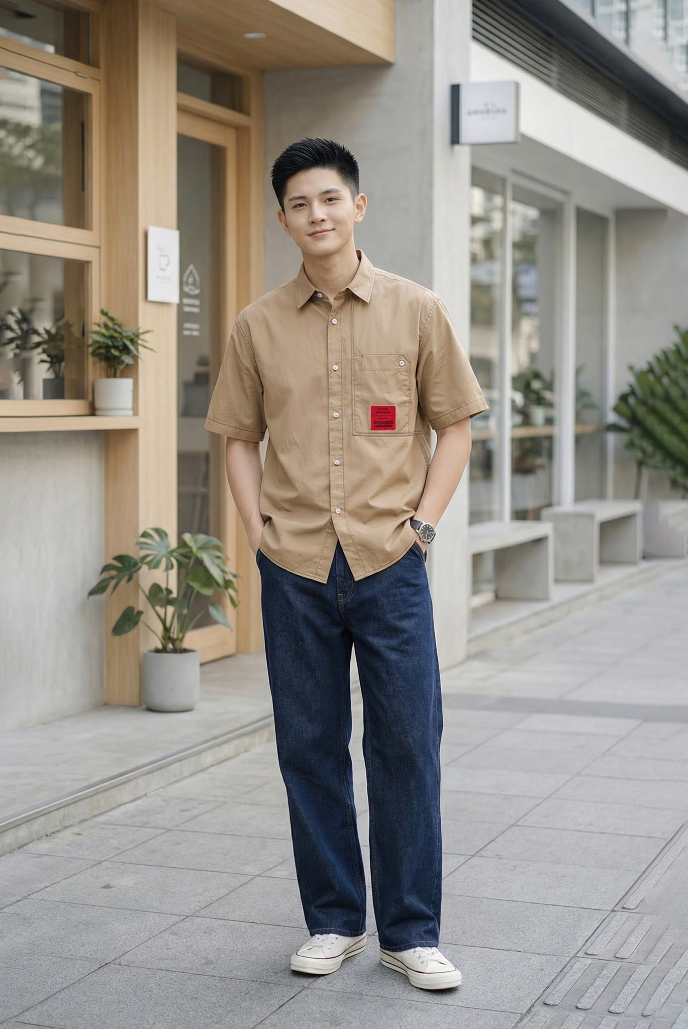 Ảnh của Áo sơ mi nam ngắn tay - 243SMS21004